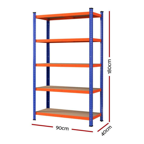 5 x 1.8M Garage Shelving Warehouse Rack