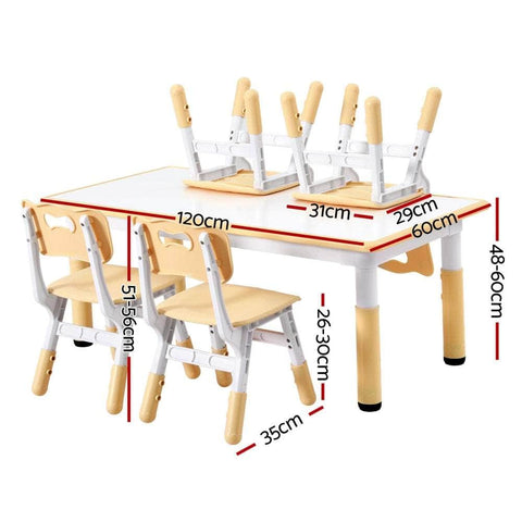 1 Kids Table and 4 Chairs Set Graffiti