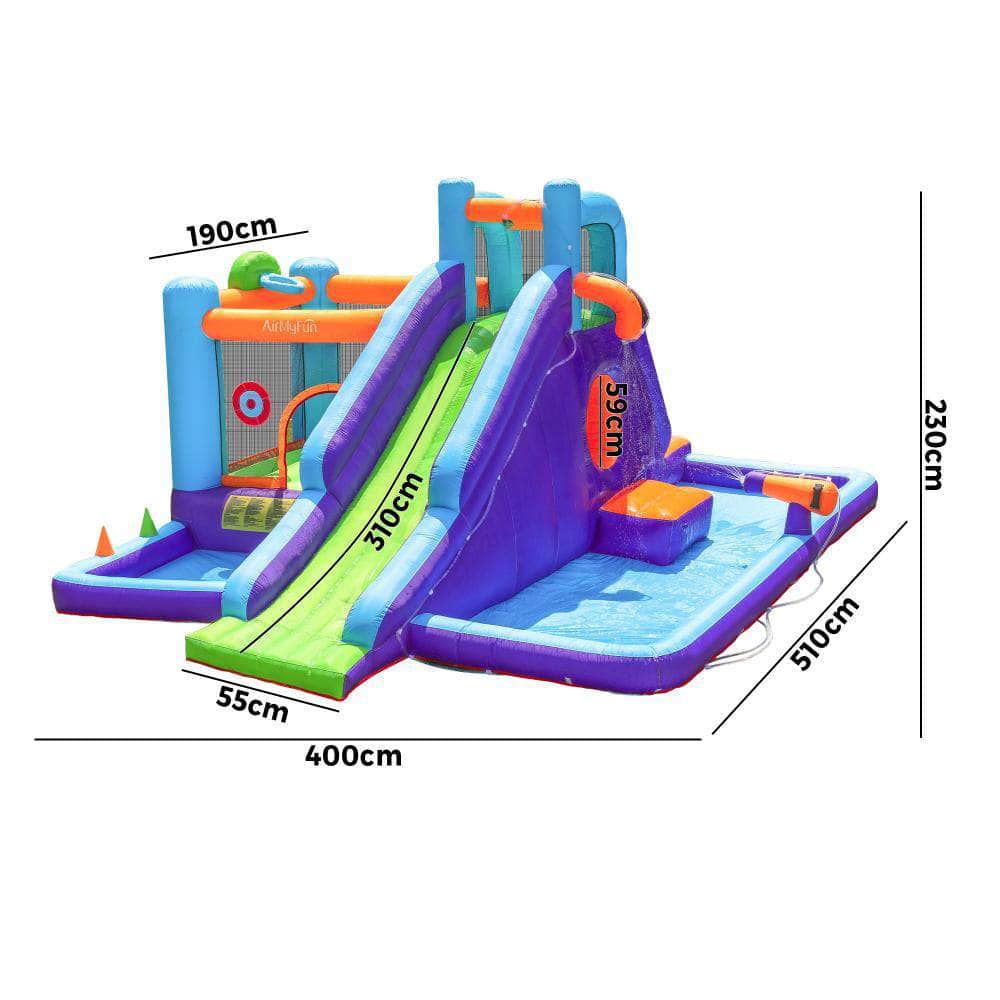 11 Play Zones Inflatable Water Slide Trampoline Bounce House Splash