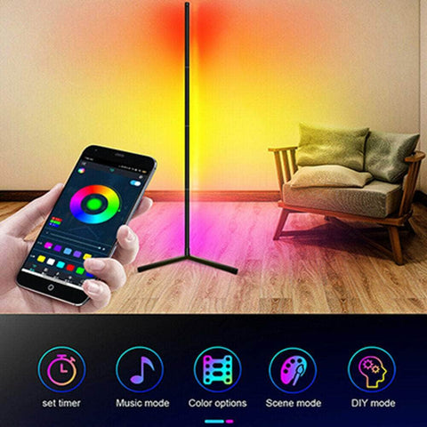 156Cm RGB LED Floor Lamp: Remote Control Gaming Room Decor