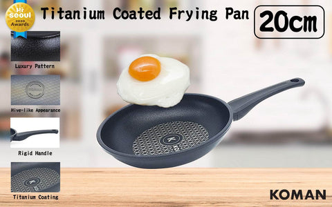 20Cm Titanium Coating Frying Pan  Non-Stick