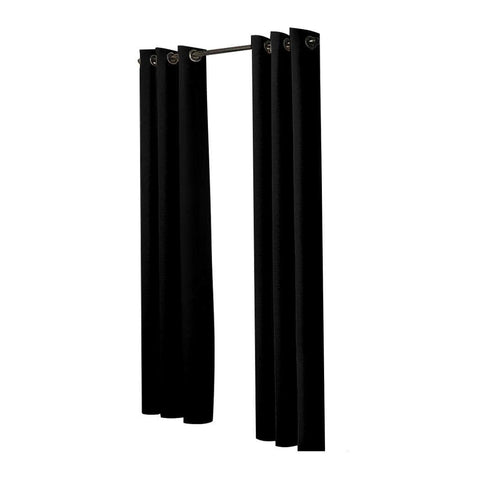 2x Blockout Curtains Panels 3 Layers-Black