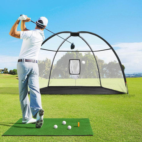 3.5M Golf Practice Net with Driving Mat Training Target Hitting Mat