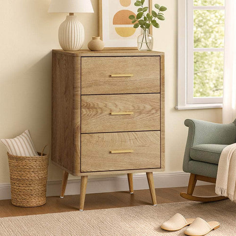3 Chest of Drawers Tallboy Natural