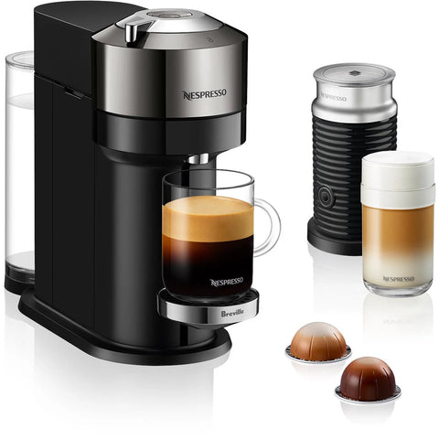 Nespresso Vertuo Next Deluxe Coffee Machine (Dark Chrome)