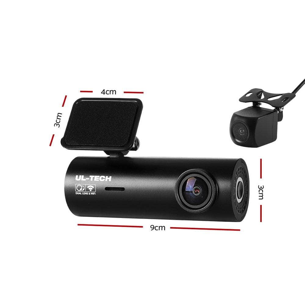 4K Dash Camera Front and Rear Dash Cam DVR WiFi Free Hardwire 64GB Card