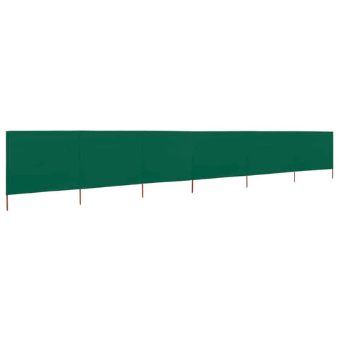 6-panel Wind Screen Fabric Green
