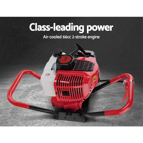 66Cc Post Hole Digger 300Mm Petrol Drill Extension Auger Bits