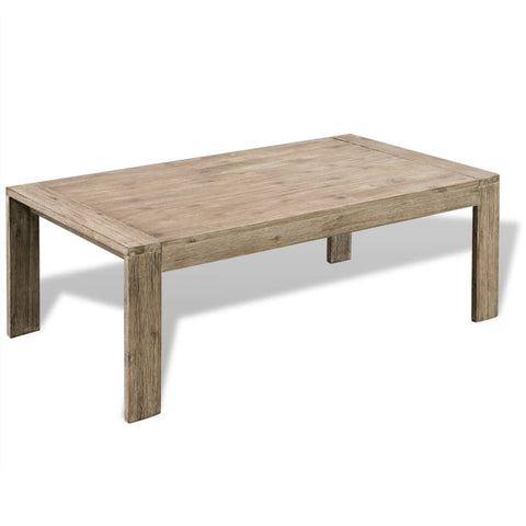 Coffee Table Solid Brushed Acacia Wood