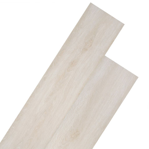 PVC Flooring Planks 5.26 mÂ² 2 mm Oak Classic White