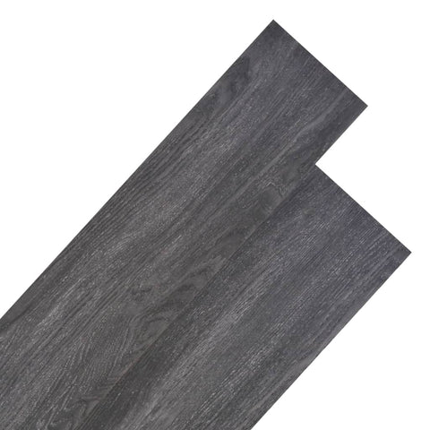 PVC Flooring Planks 5.26 mÂ² 2 mm Black and White