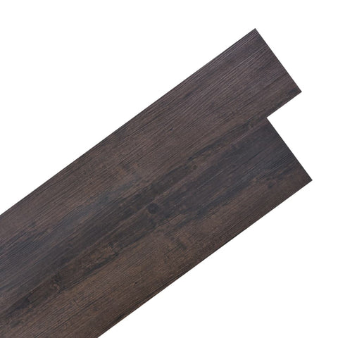 Self-adhesive PVC Flooring Planks 5.02 mÂ² 2 mm Dark Brown