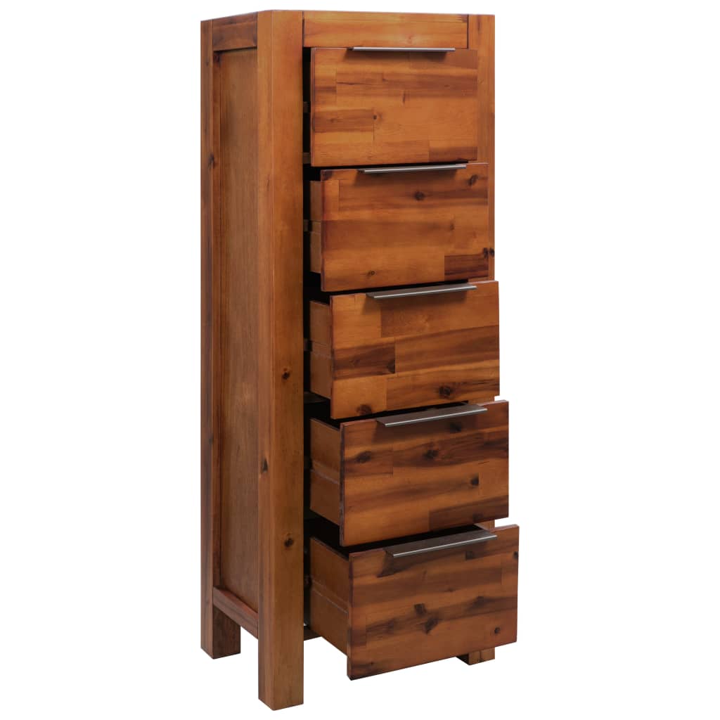 Chest of Drawers Storage Solid Acacia Wood