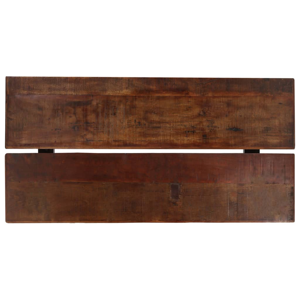 Bar Table Solid Reclaimed Wood Brown