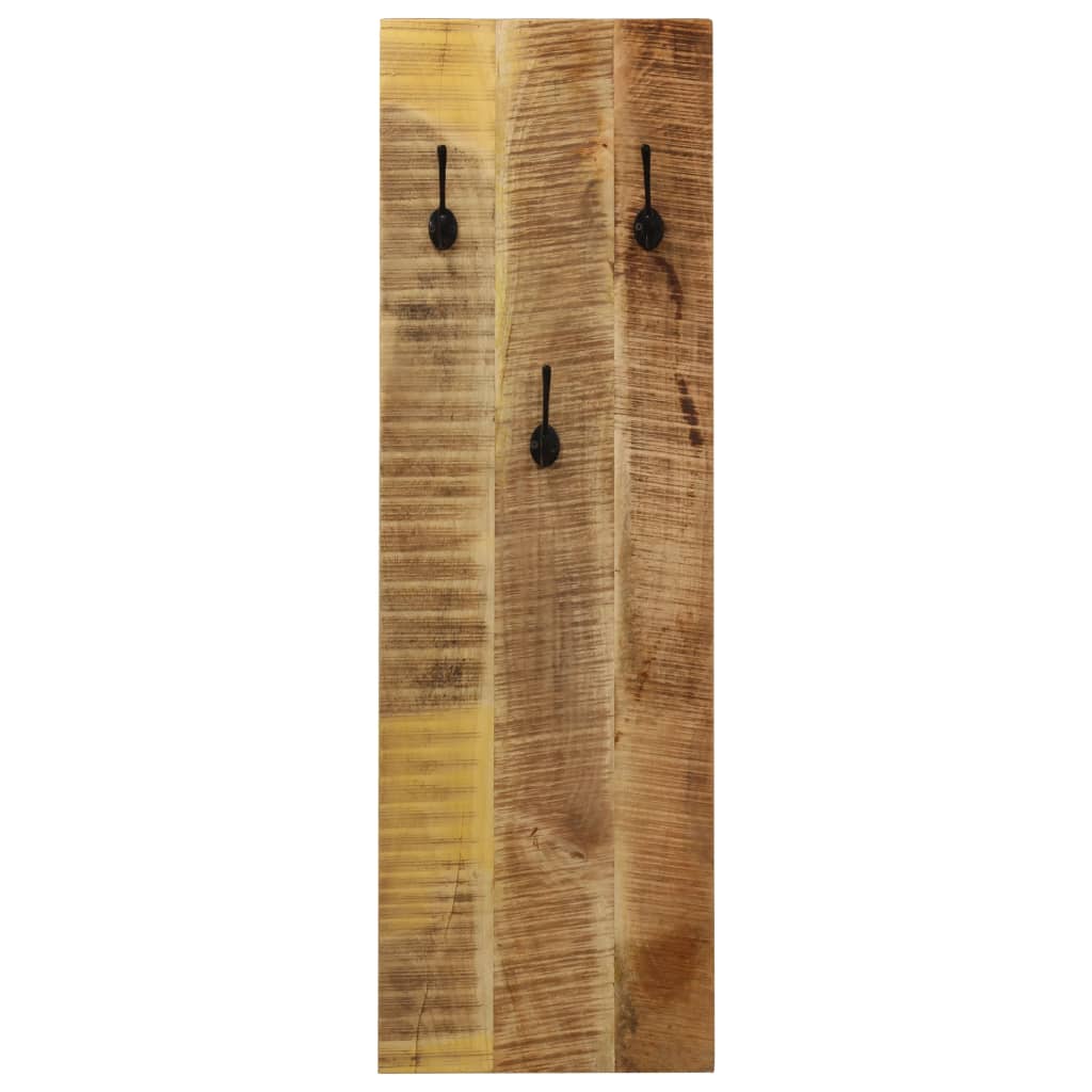 Wall-mounted Coat Racks 2 pcs Solid Mango Wood