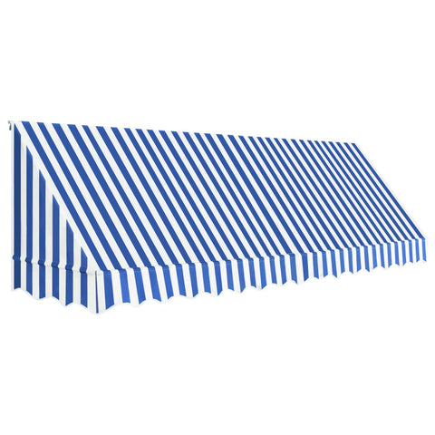 Bistro Awning Blue and White XL