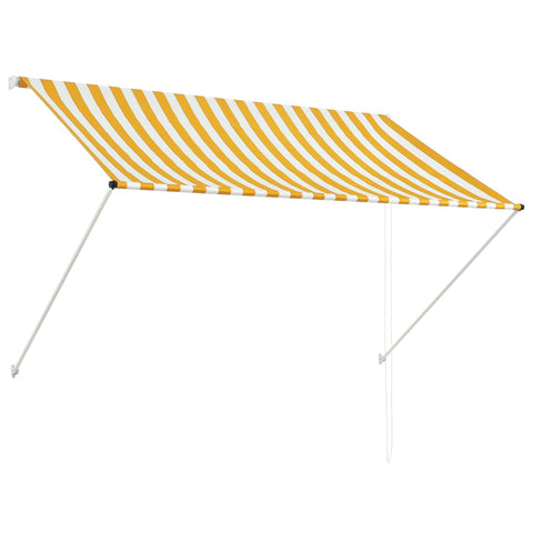 Retractable Awning Yellow and White M