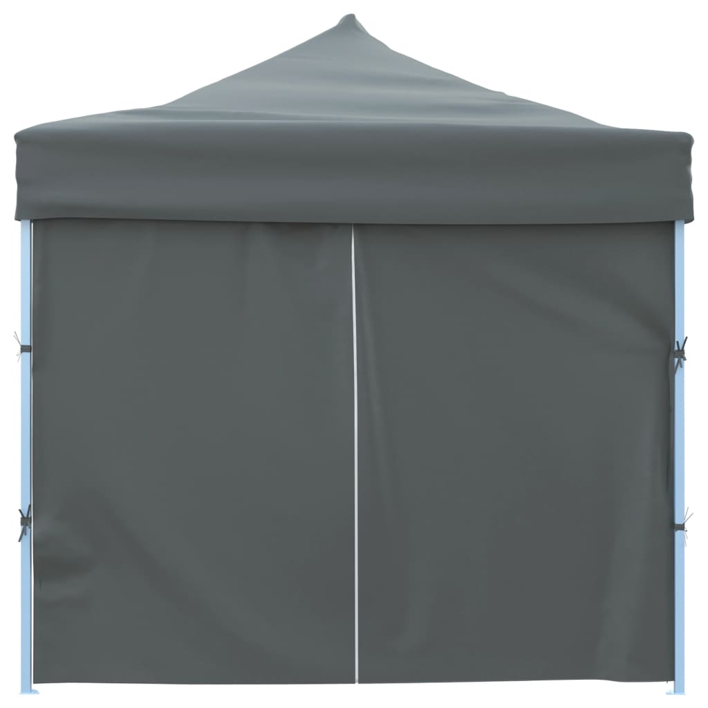 Folding Pop-up Party Tent with 8 Sidewalls Anthracite