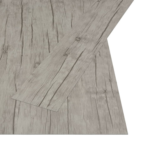 Self-adhesive Flooring Planks 4.46 mÂ² 3 mm PVC Oak Washed