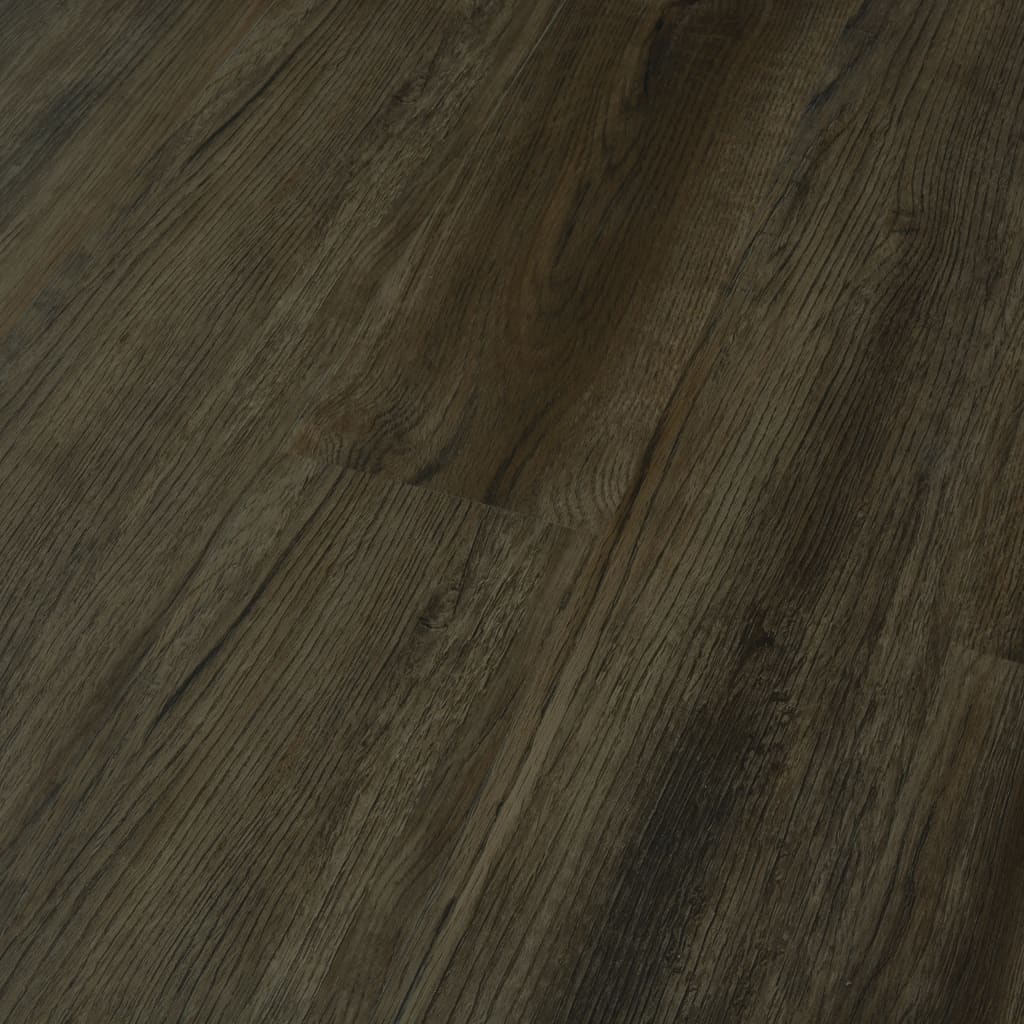 Self-adhesive Flooring Planks 4.46 mÃ‚Â² 3 mm PVC Dark Brown