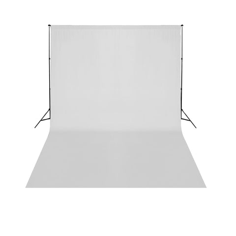 Telescopic Background Support Syste + White Backdrop