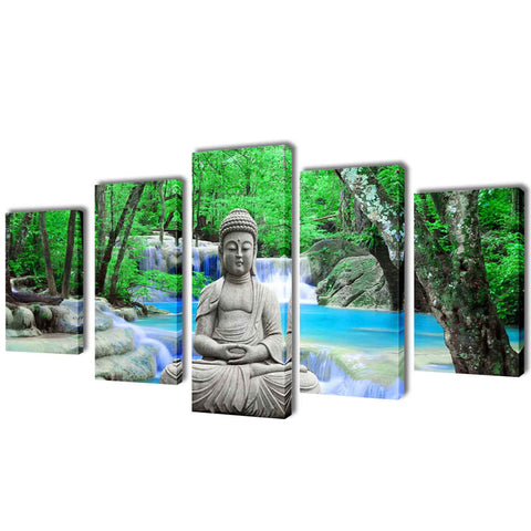 Canvas Wall Print Set Buddha M