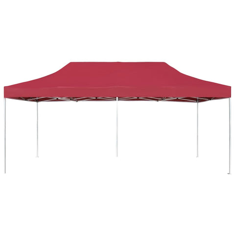 Professional Folding Party Tent Aluminium - Wine Red