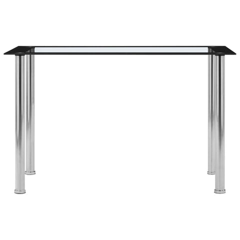 Dining Table Black and Transparent