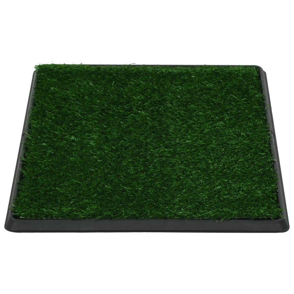 Pet Toilet with Tray and Artificial Turf Green "WC