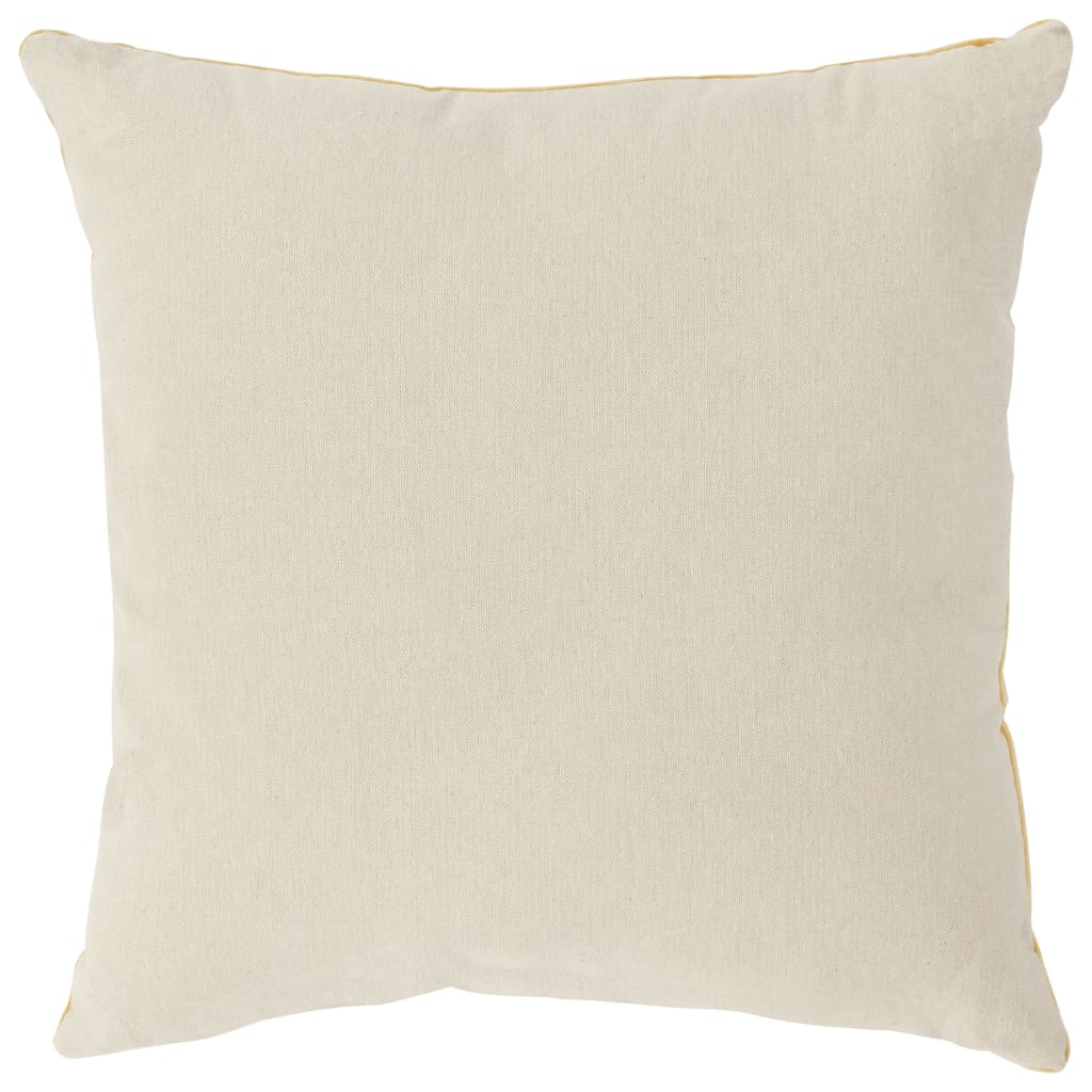 2 pcs Cushions Cotton Velvet Yellow