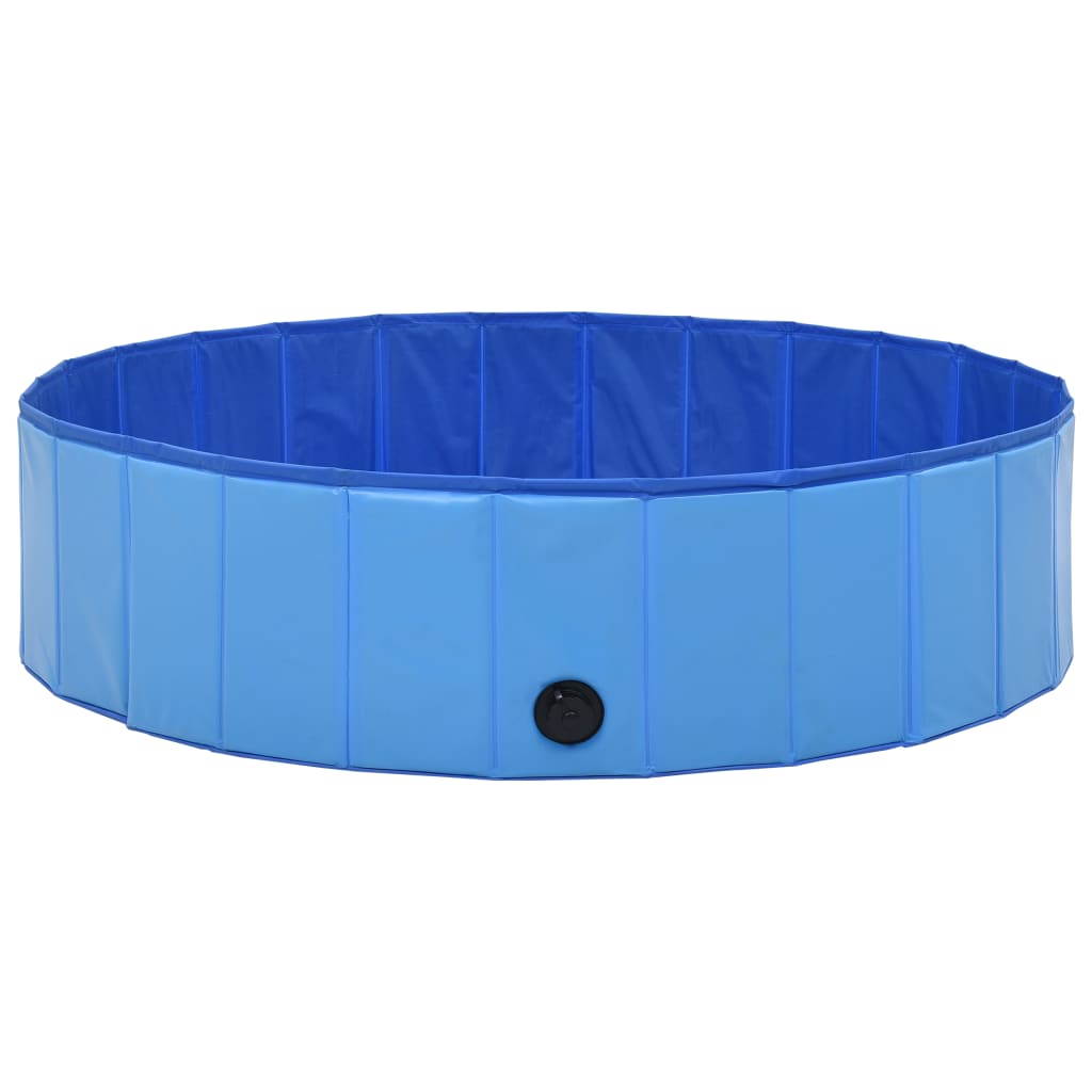 Foldable Dog Swimming Pool Blue PVC XXL