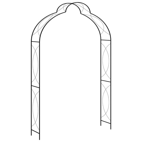 Garden Arch Black  Iron Decor
