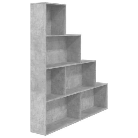 Book Cabinet/Room Divider Concrete Grey -Chipboard