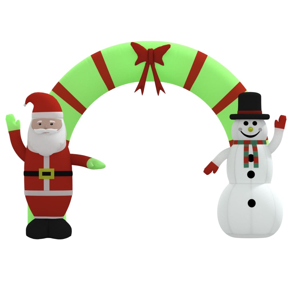 Christmas Inflatable Santa & Snowman