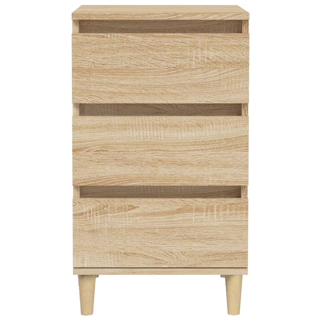 White Engineered Wood Bedside Cabinet