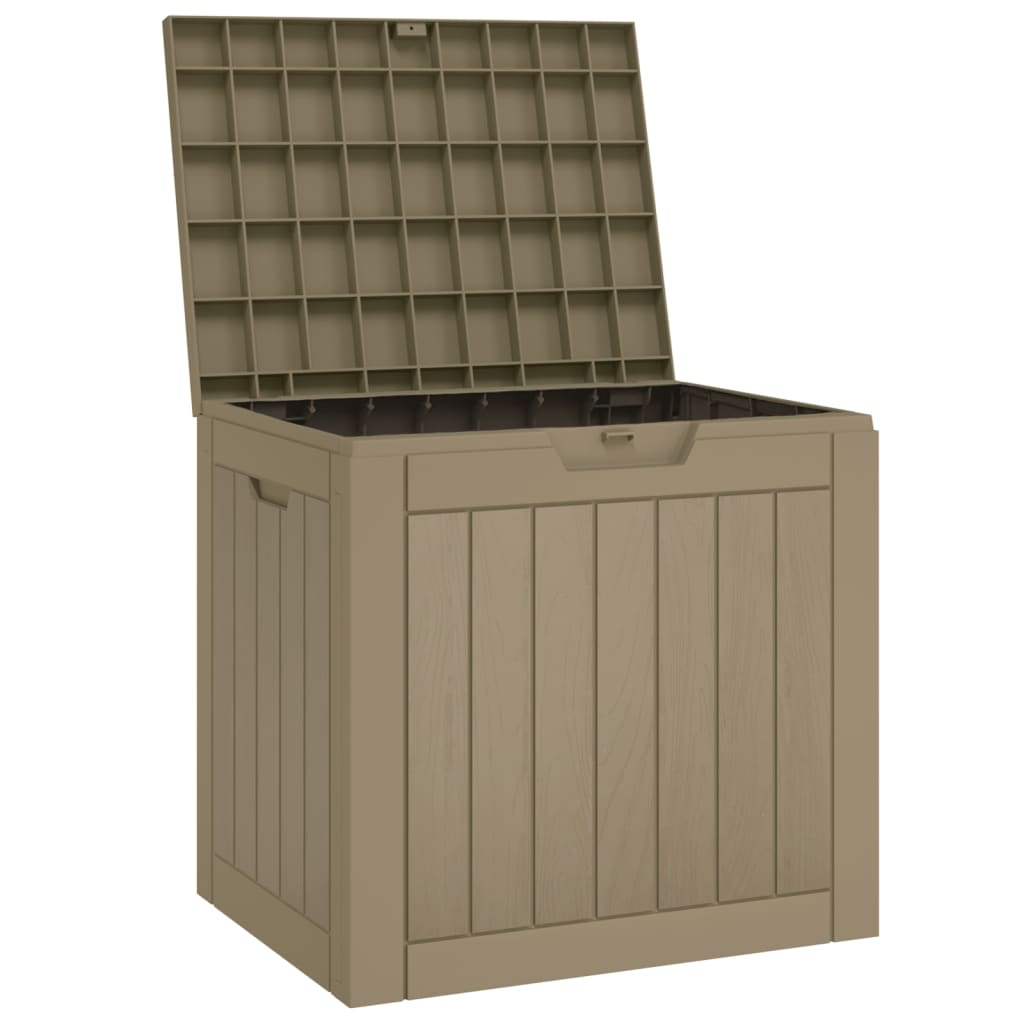 Light Brown Polypropylene Garden Storage Box