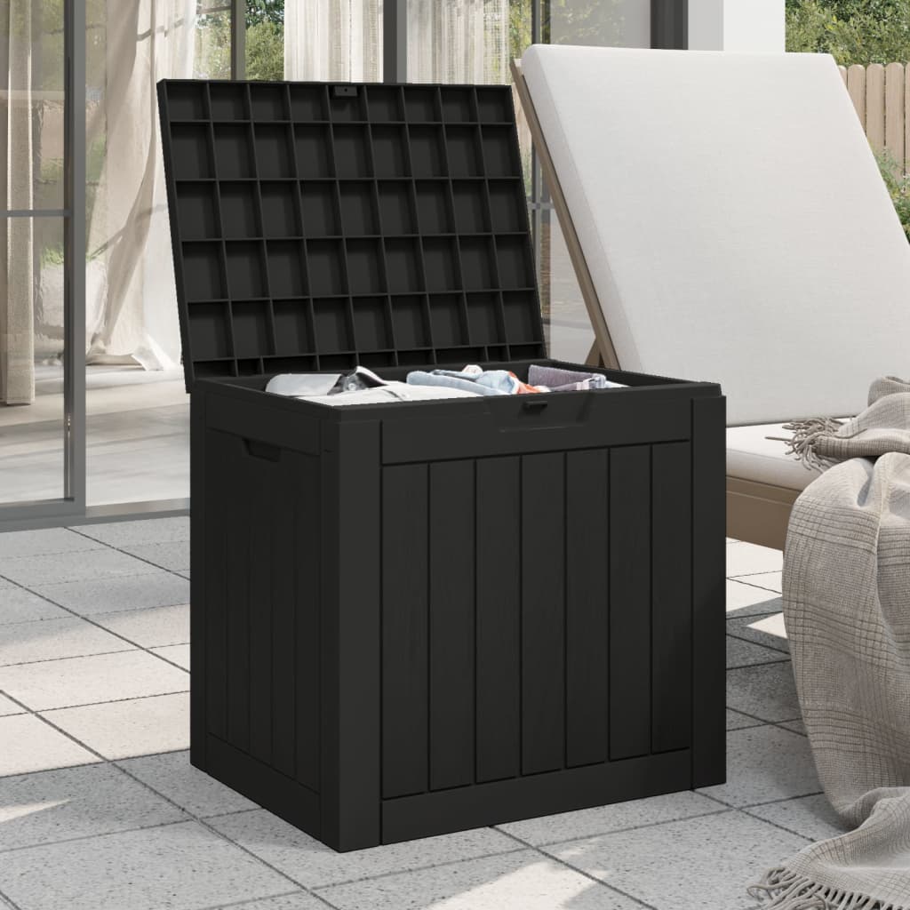 Black Polypropylene Garden Storage Box