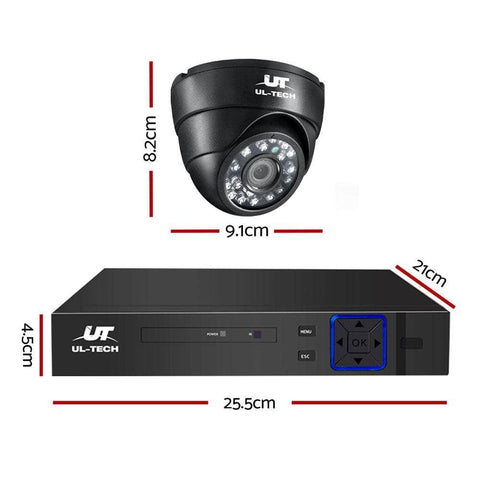 8Ch Dvr 4 Cameras Comprehensive Security Bundle