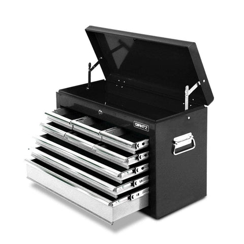 9 Drawer Tool Box Cabinet Chest Toolbox Storage Garage Organiser Grey
