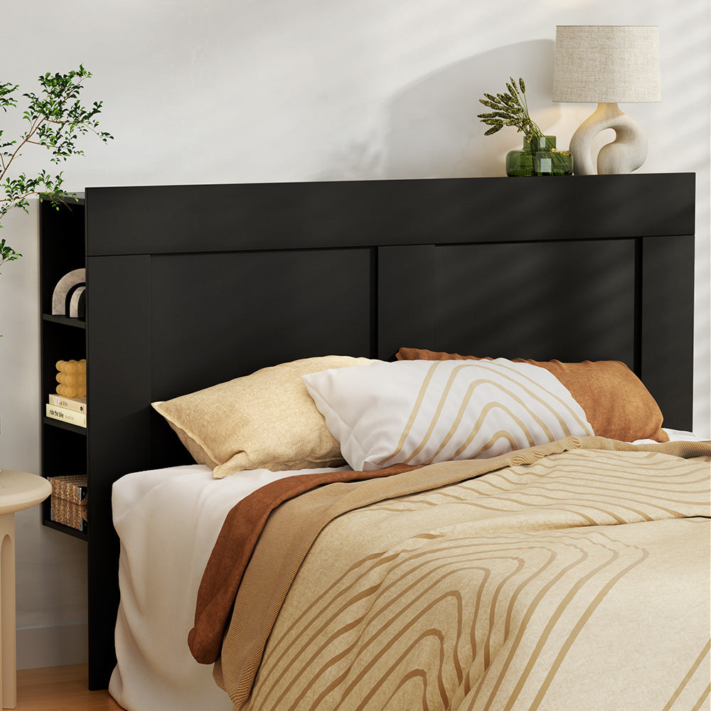 Bed Frame Shelves Headboard Bedhead Bas Q/D(Headboard Only)