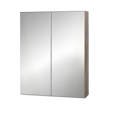 Bathroom Mirror Cabinet 600X720Mm Oak