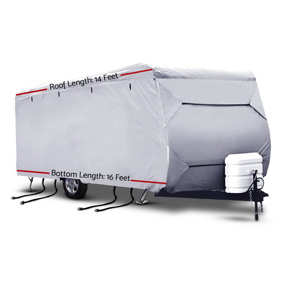 14-16Ft Caravan Cover 4 Layer Uv Water Resistant
