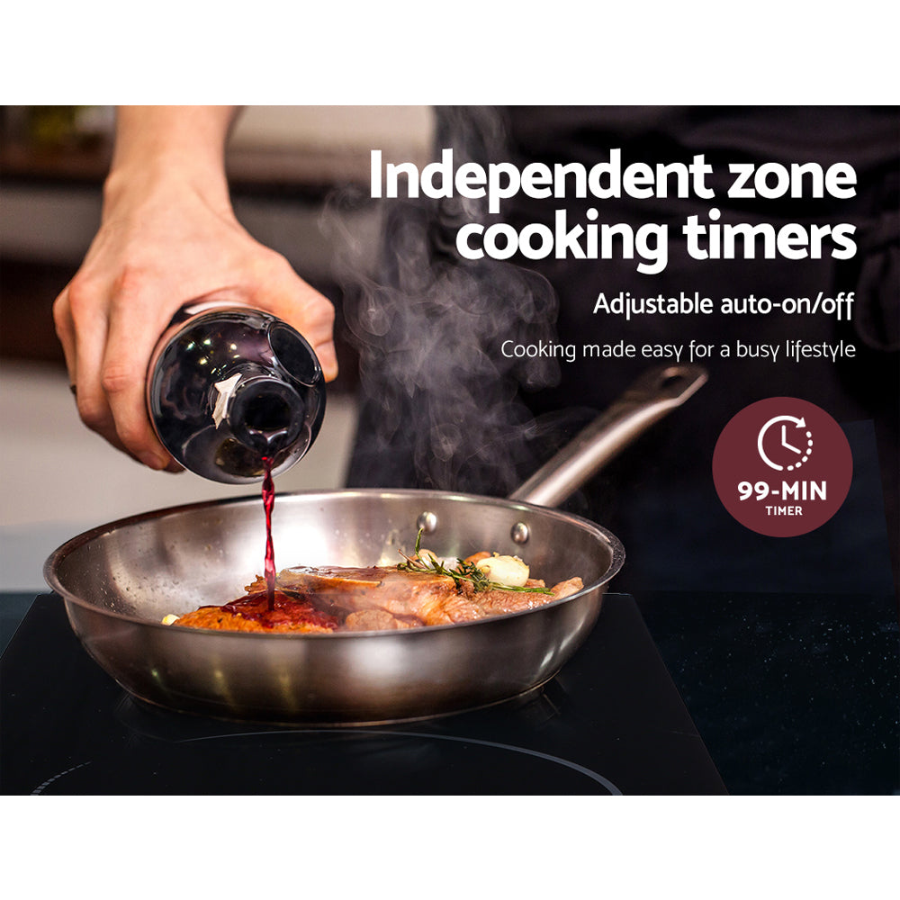 Induction Cooktop Electric Ceramic Glass Kitchen Cooker 30cm
