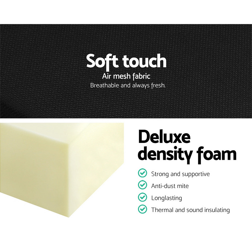 Foldable Mattress Folding Foam Bed Mat Double Black