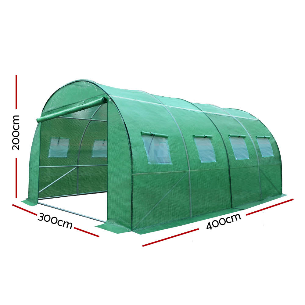 Greenhouse 4X3X2M Walk In Green House Tunnel Plant Garden Shed Dome