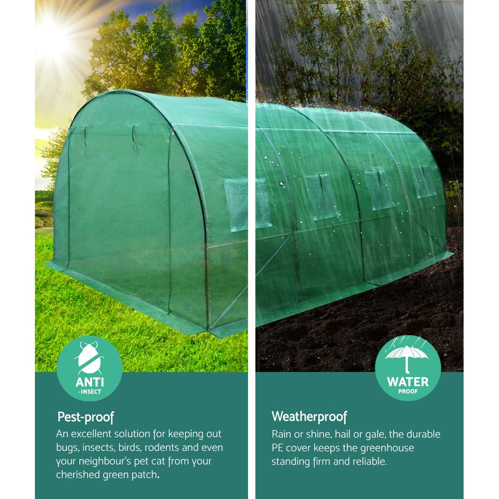 Greenhouse 4X3X2M Walk In Green House Tunnel Plant Garden Shed Dome