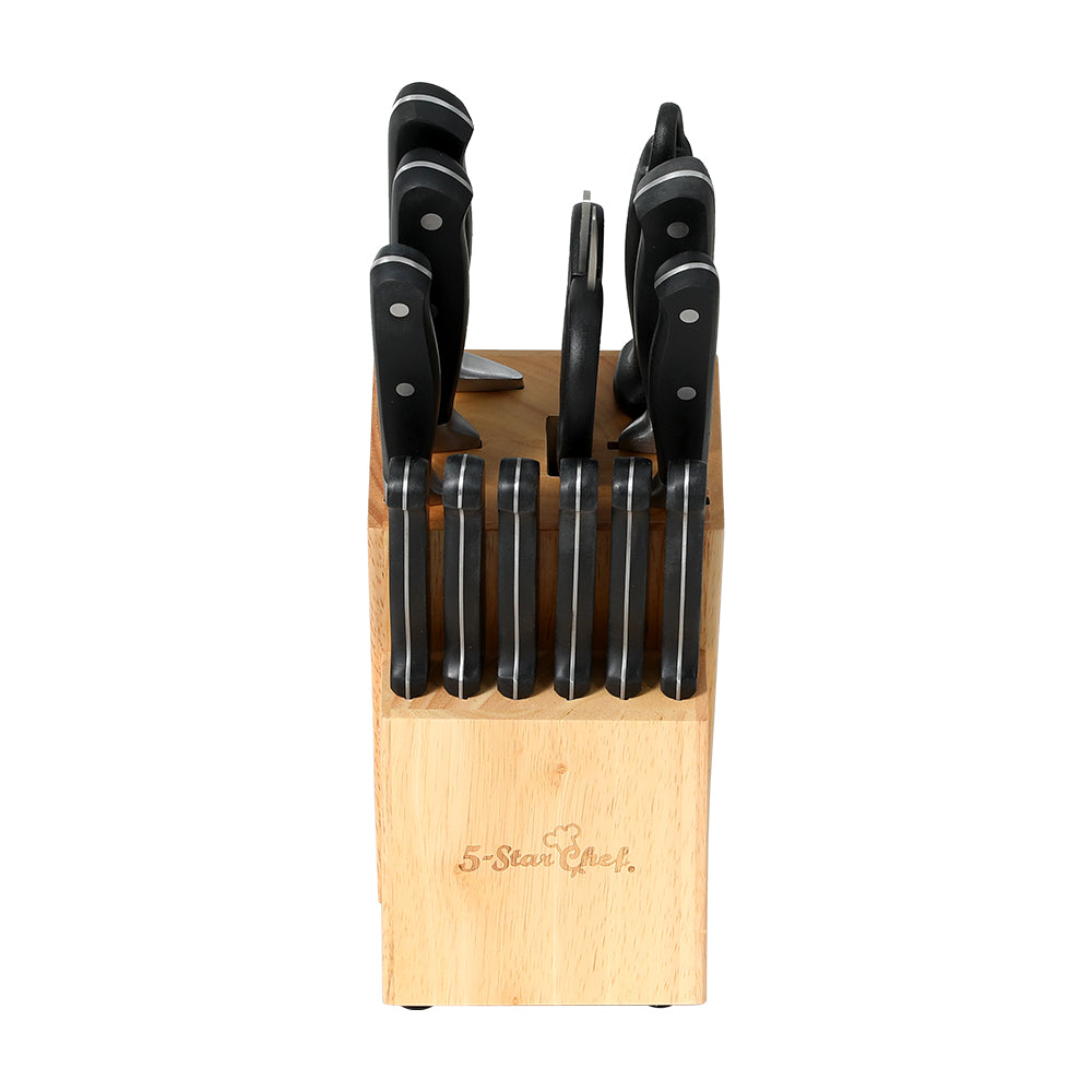 14Pcs Kitchen Knife Set Stainless Steel Non-Stick With Sharpener