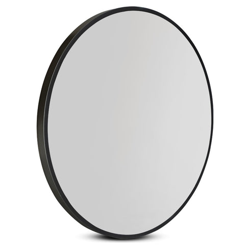 Wall Mirror Makeup 70Cm Home Decor Framed Mirrors Bathroom Round Black