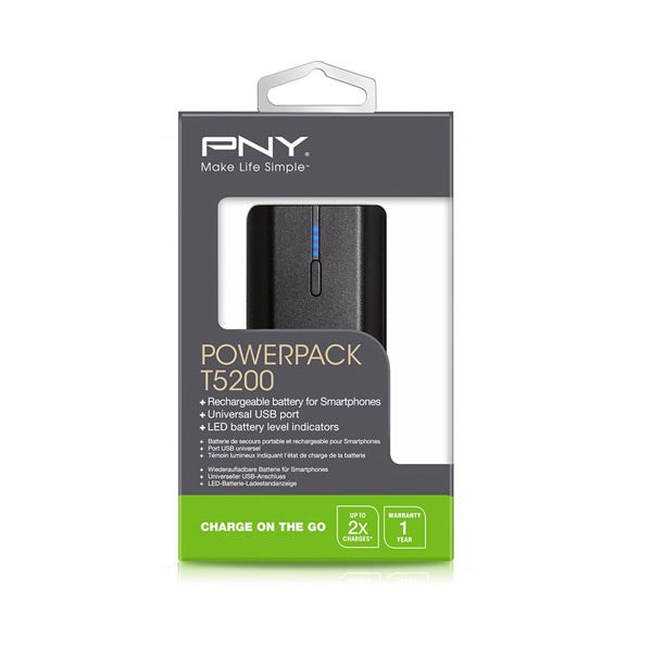 Pny (T2600) 2600Mah Rechargeable Battery Bank