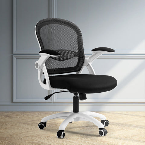 Durable Mesh Office Chair Mid Back Black